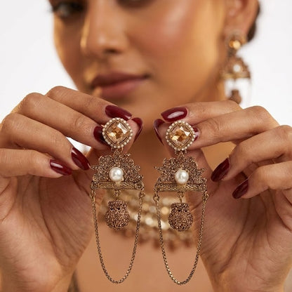 Shahi Noor Chain Earrings