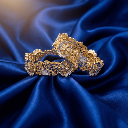 Royal Flora Gem Bangle