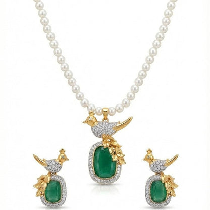 Bahaar-e-Beads Semi Precious Mala Set - Traditional Gemstone Jewelry
