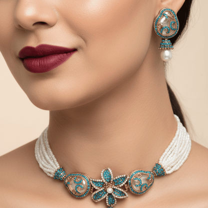 The Blossom Nacre Choker Set
