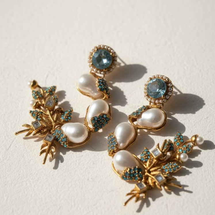 Pearl Shimmer Dangles