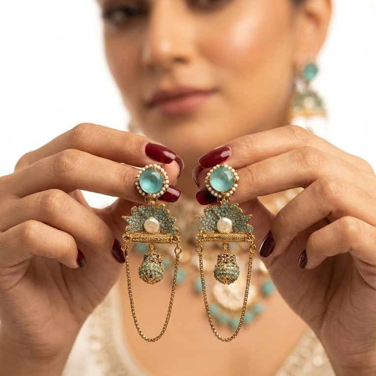 Shahi Noor Chain Earrings
