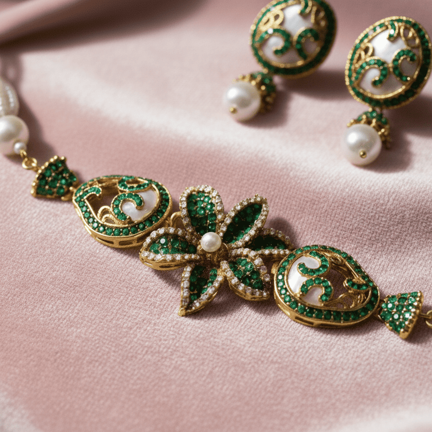 The Blossom Nacre Choker Set