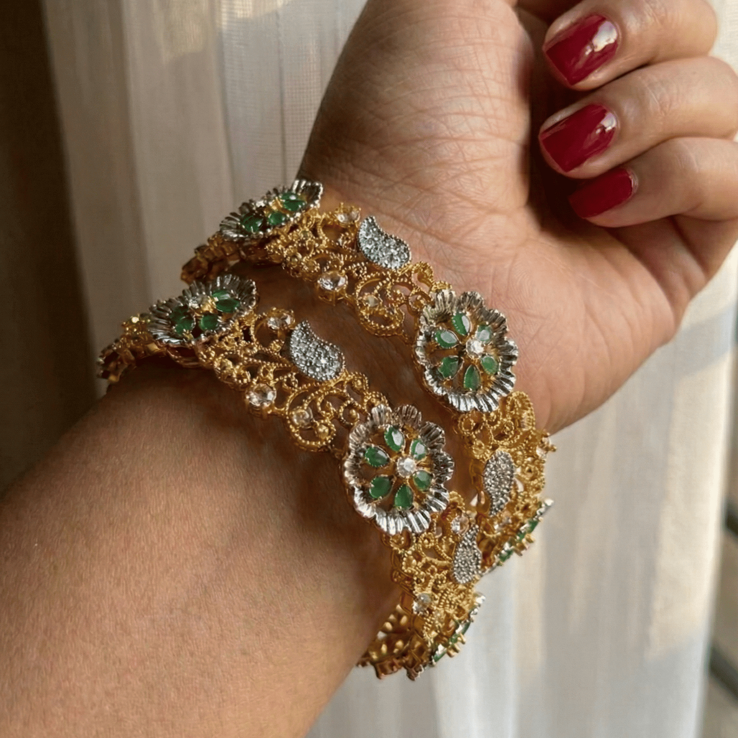 Royal Flora Gem Bangle