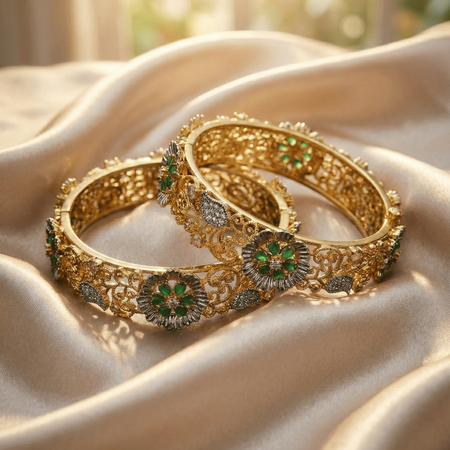 Royal Flora Gem Bangle