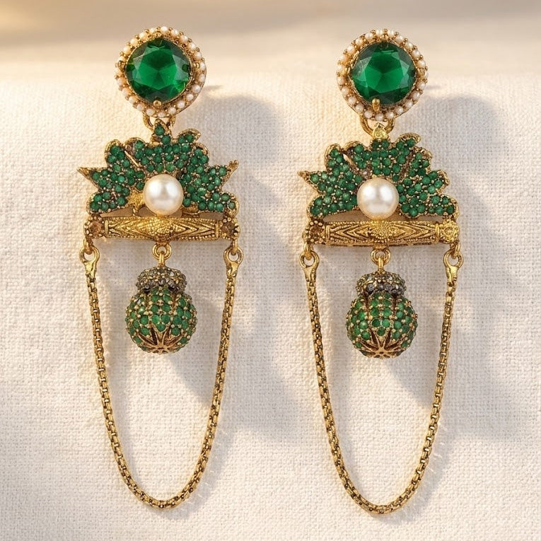 Shahi Noor Chain Earrings