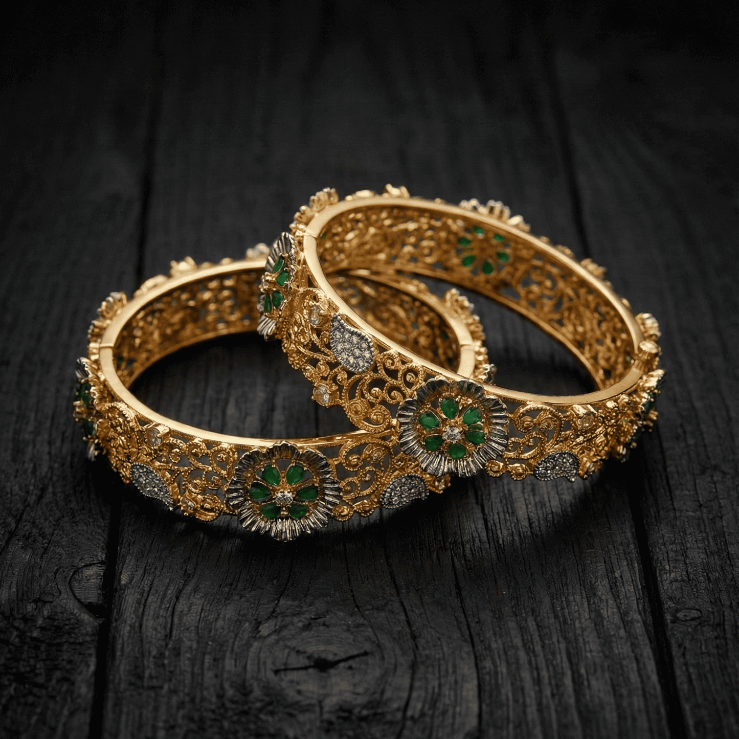 Royal Flora Gem Bangle