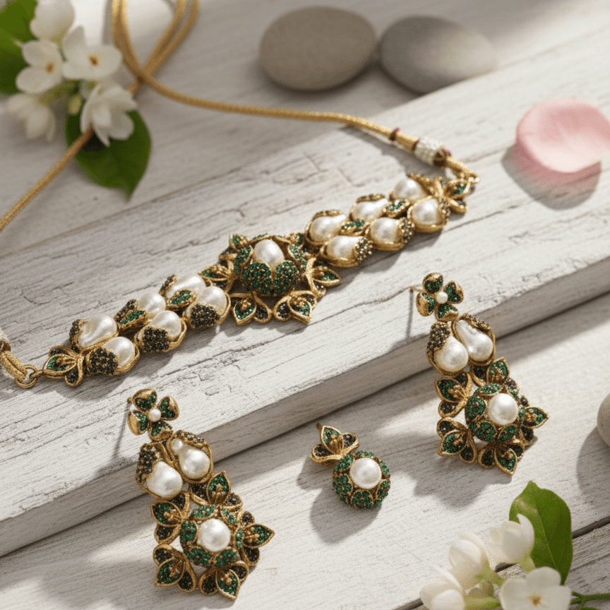 Moti-e-Phool Necklace Set