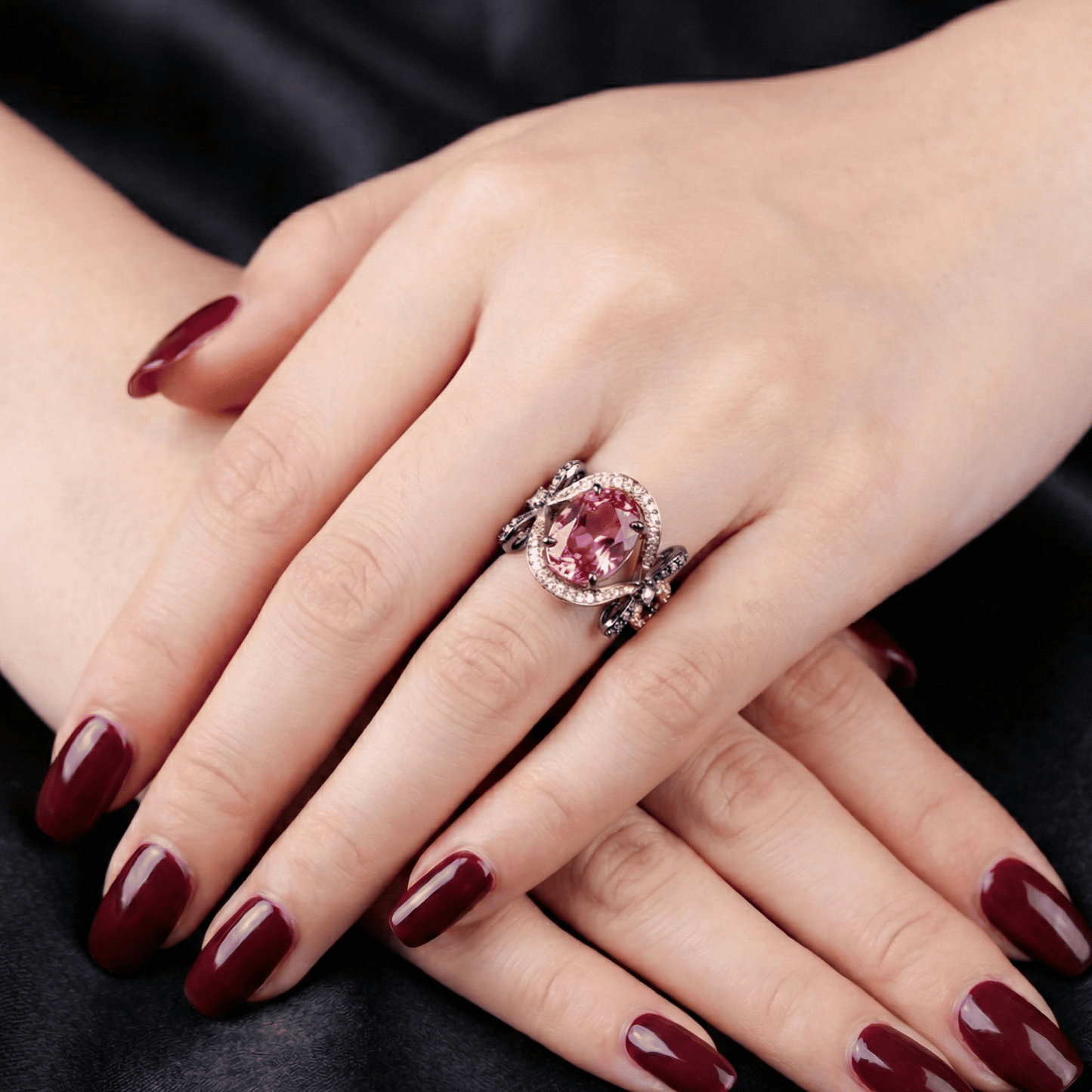 Signature Sterling Ring in Oxidise Polish