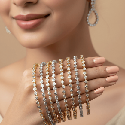 The 22K Royal Fusion Six Bangle Set