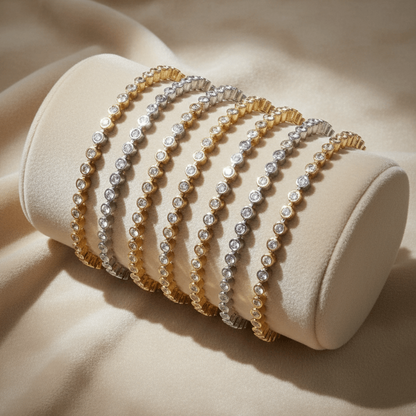 The 22K Royal Fusion Six Bangle Set