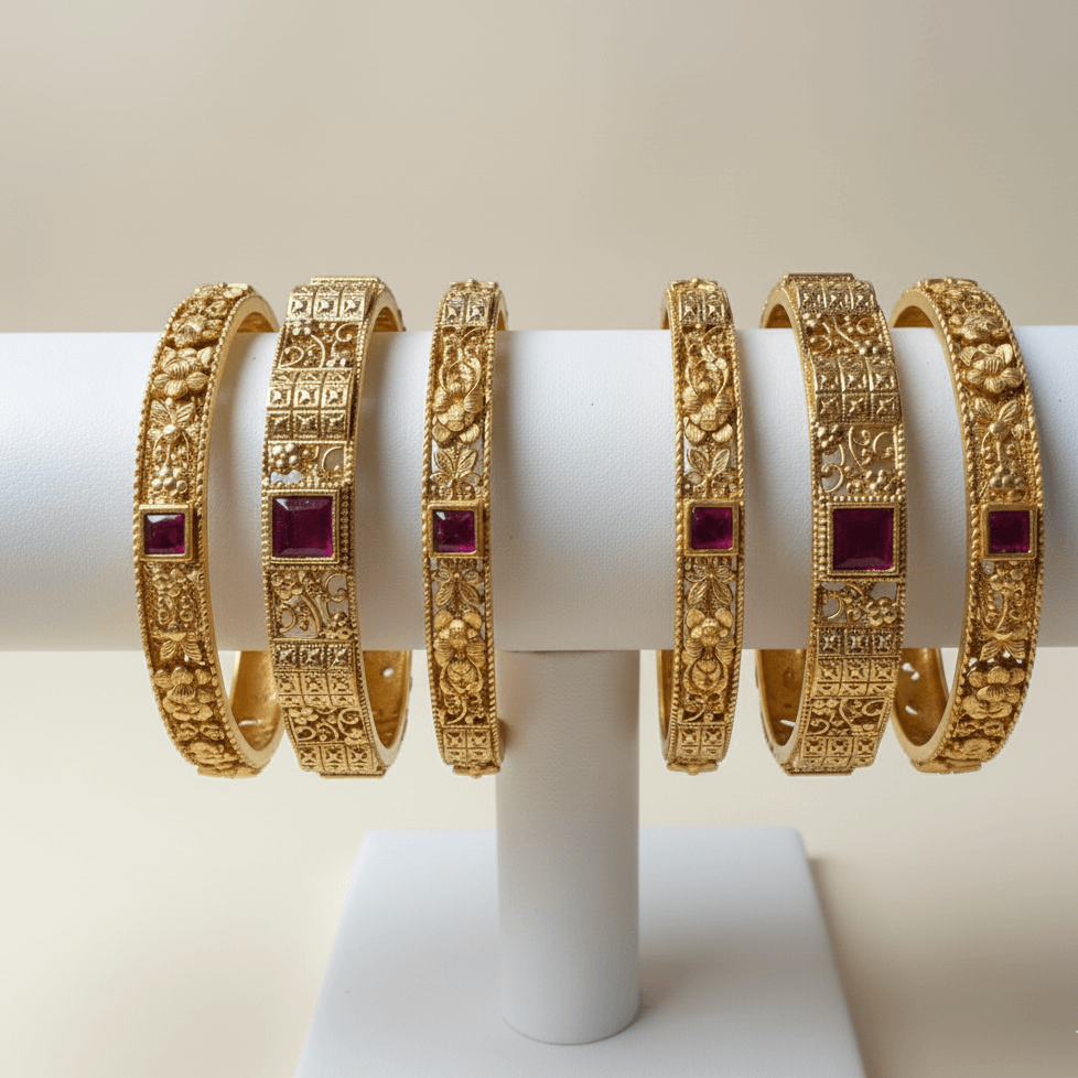 Indrani Six-Piece Rajwari Set