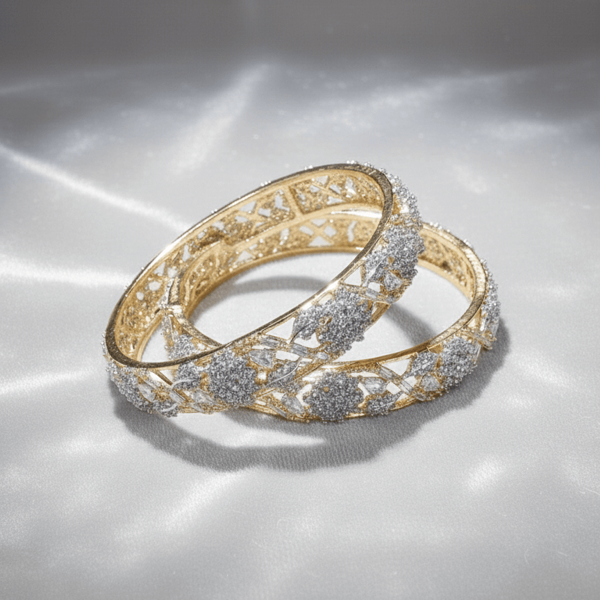 Zirconia Regal Two-Tone Cuffs