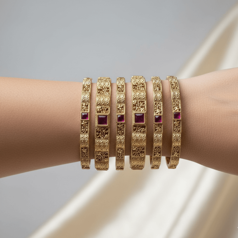 Indrani Six-Piece Rajwari Set