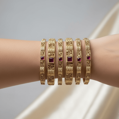 Indrani Six-Piece Rajwari Set