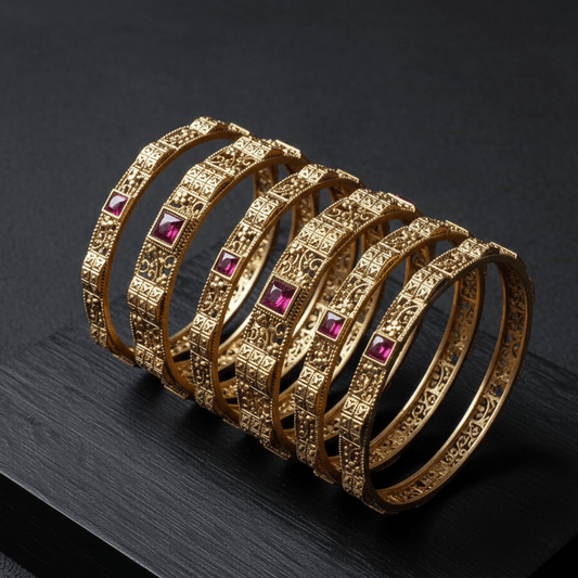 Indrani Six-Piece Rajwari Set