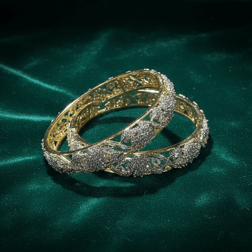 Zirconia Regal Two-Tone Cuffs