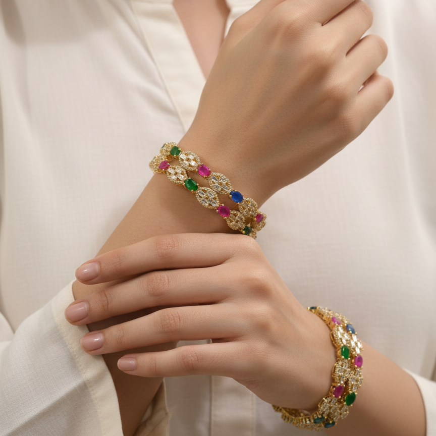 Radiance Bangles Pair