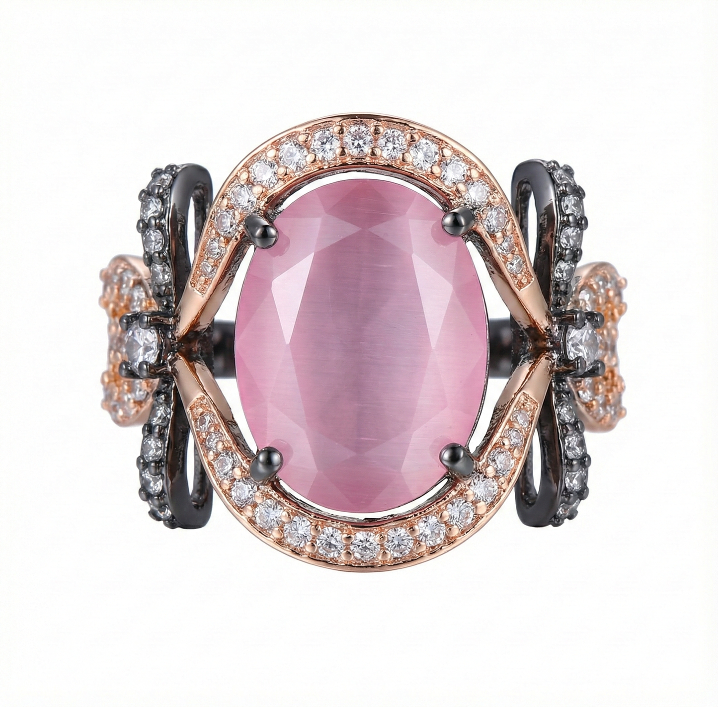 Signature Sterling Ring in Oxidise Polish