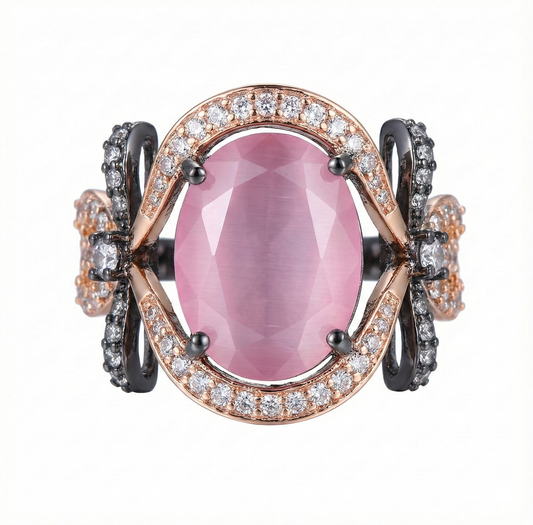 Signature Sterling Ring in Oxidise Polish