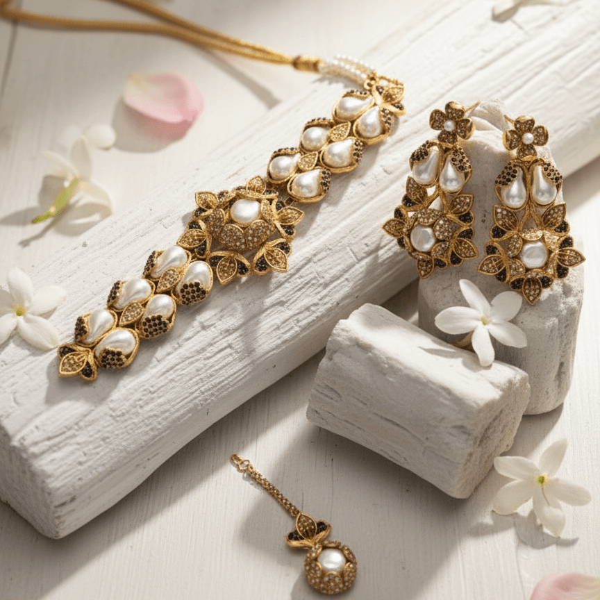 Moti-e-Phool Necklace Set