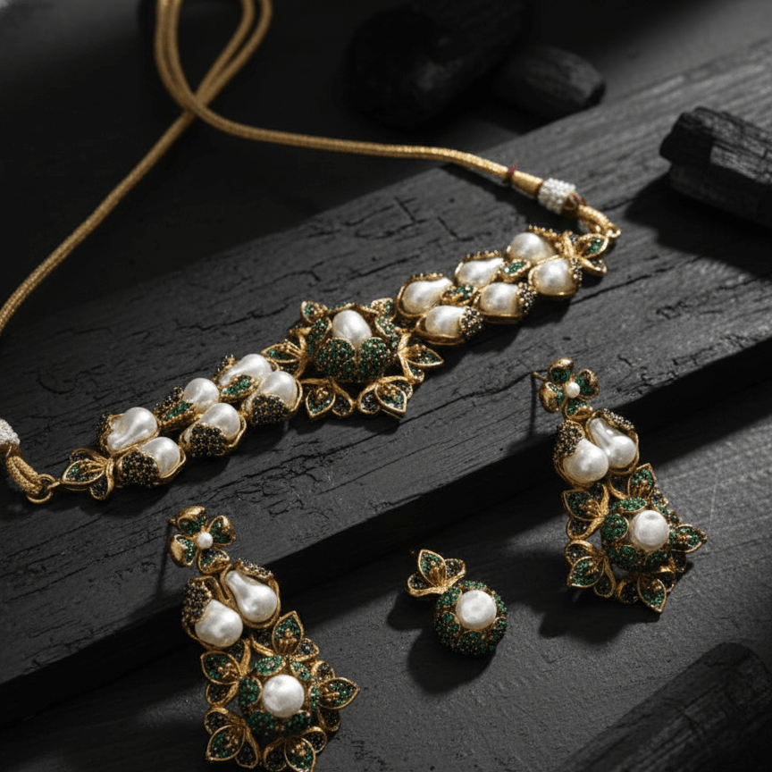 Moti-e-Phool Necklace Set