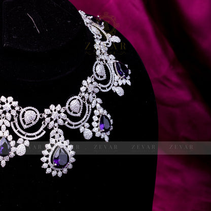 ORZALA SET SILVER PURPLE