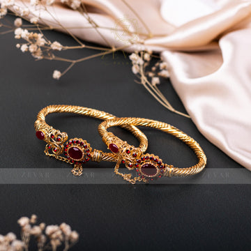 Gold Plated Bangle Pair-14