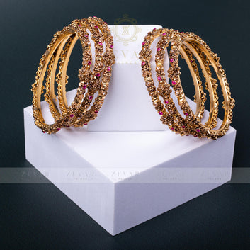 Gold Plated Bangle 6 pieces-06