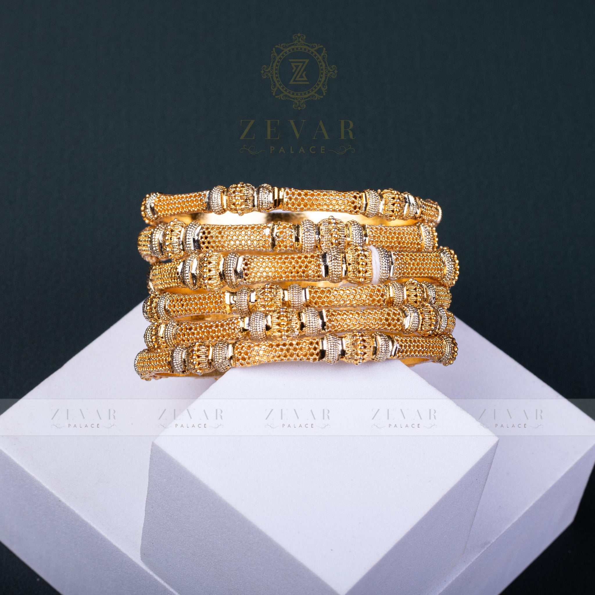 Gold Plated Bangle 6 pieces-04