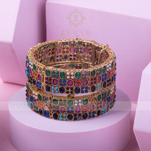 Naurattan Bangle Pair- 13