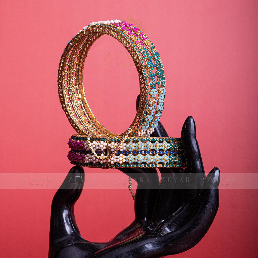 Naurattan Bangle Pair - 27