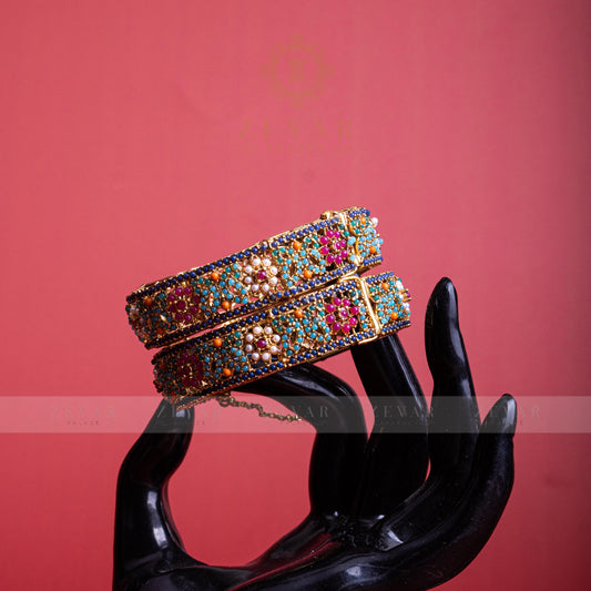 Naurattan Bangle Pair- 30