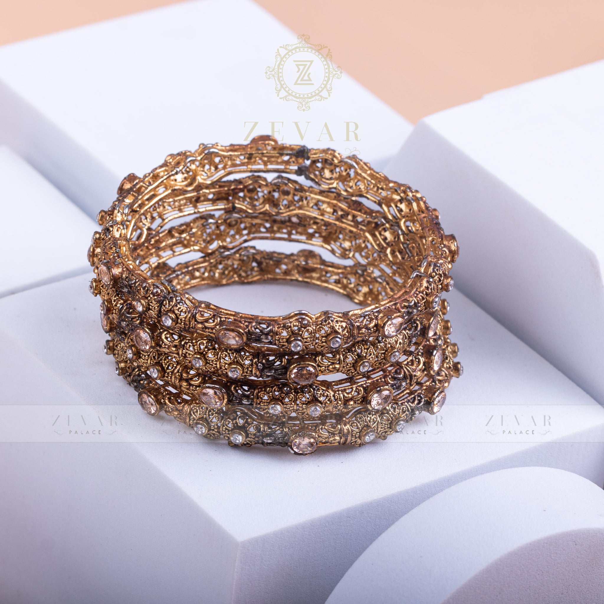 Gold Plated Bangle (4 pieces) -59