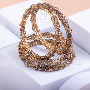 Gold Plated Bangle (4 pieces) -59