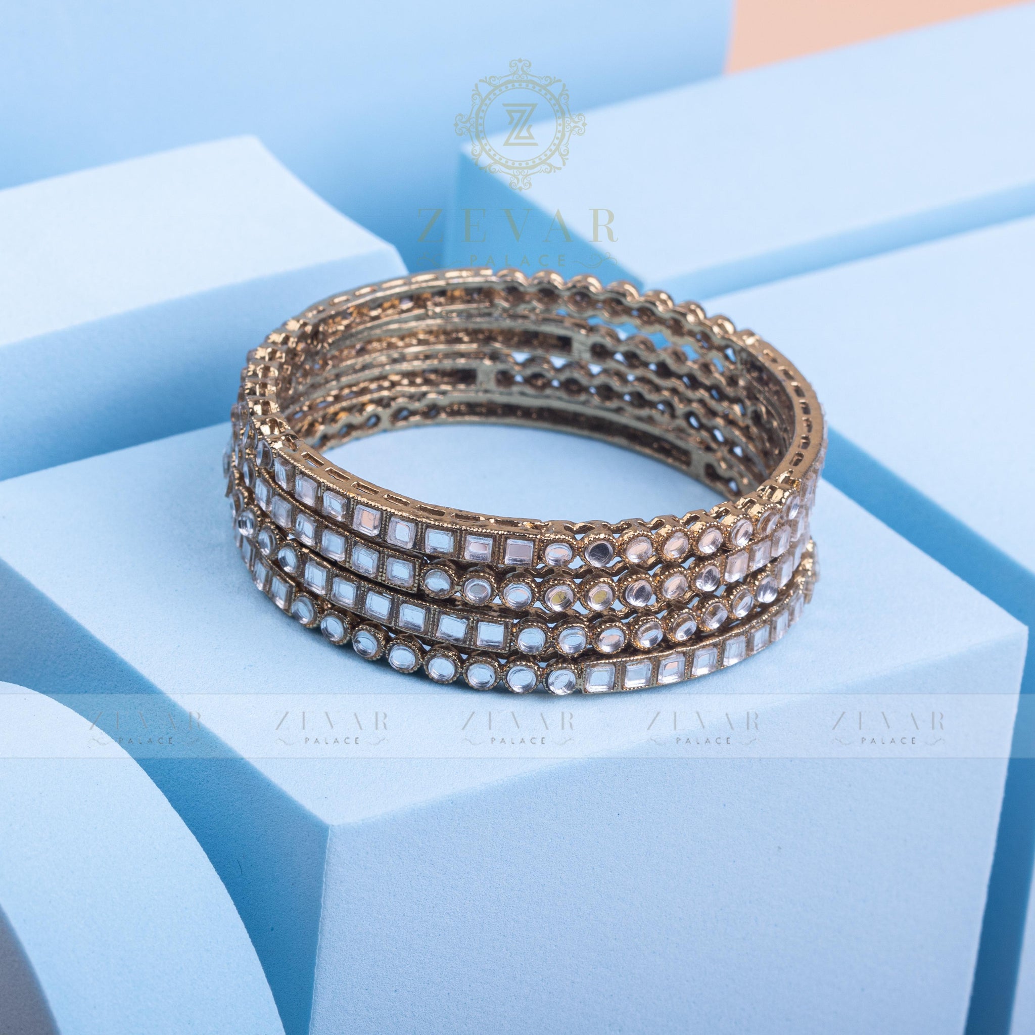 Gold Plated Bangle (4 pieces) -62