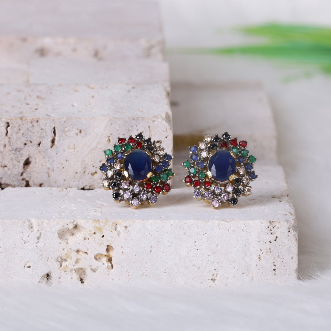 AD Zircons Studs Multi