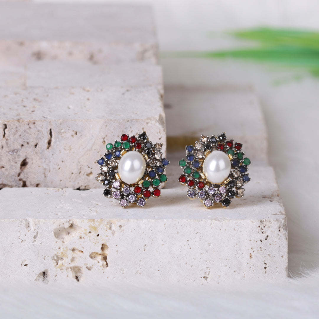 AD Zircons Studs Multi