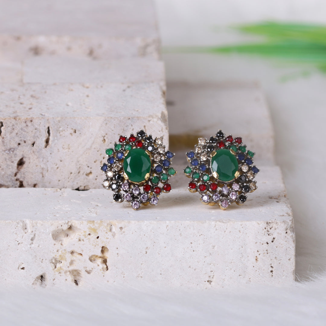 AD Zircons Studs Multi