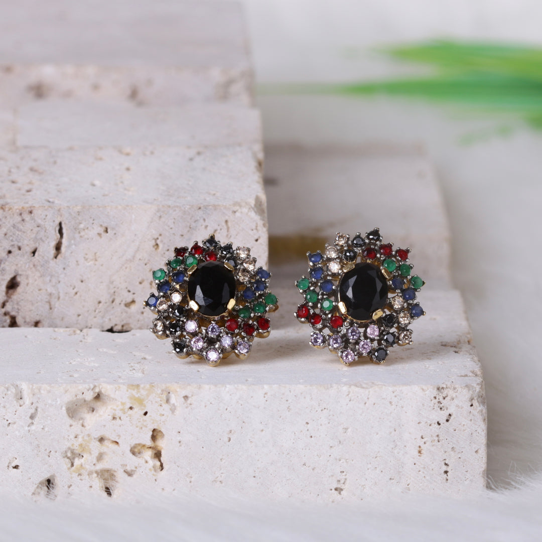 AD Zircons Studs Multi