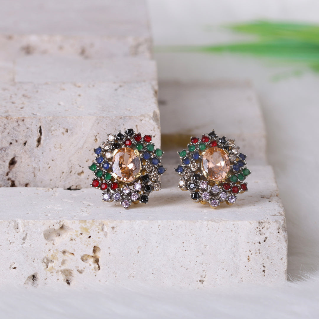 AD Zircons Studs Multi