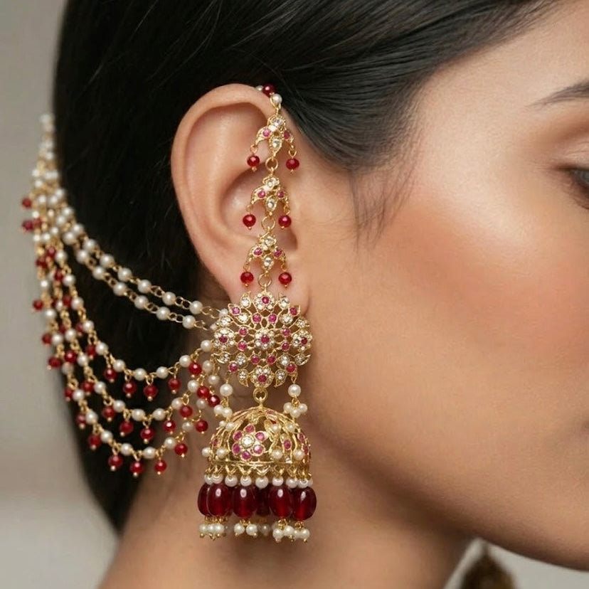The Mehr Gul Sahara Earrings With Tika
