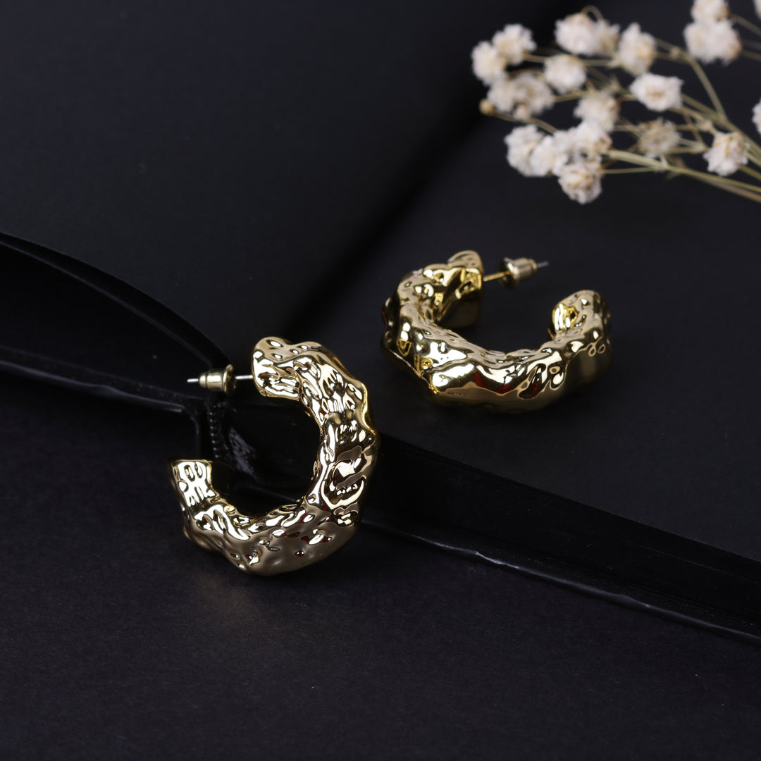 Wrinkled Shaped Earring