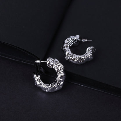 Wrinkled Shaped Earring