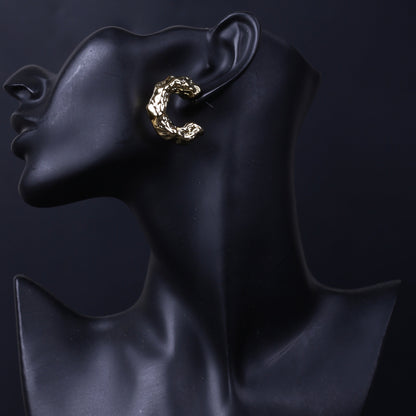 Wrinkled Shaped Earring
