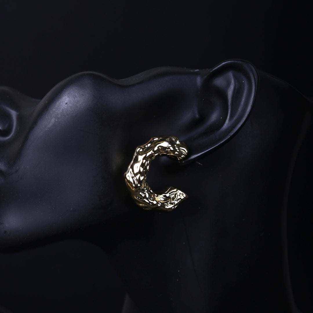 Wrinkled Shaped Earring
