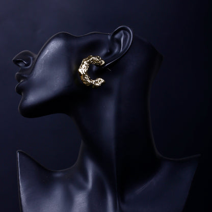 Wrinkled Shaped Earring