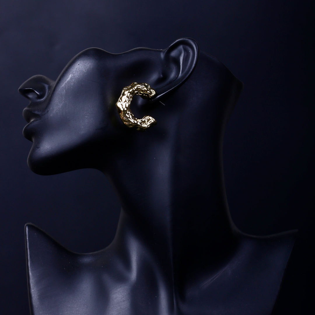 Wrinkled Shaped Earring