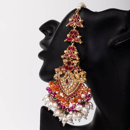 Sahara Earring & Teeka Ruby
