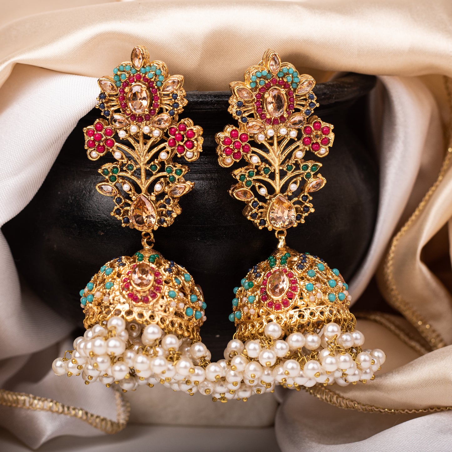 Royal Garden Jhumkas